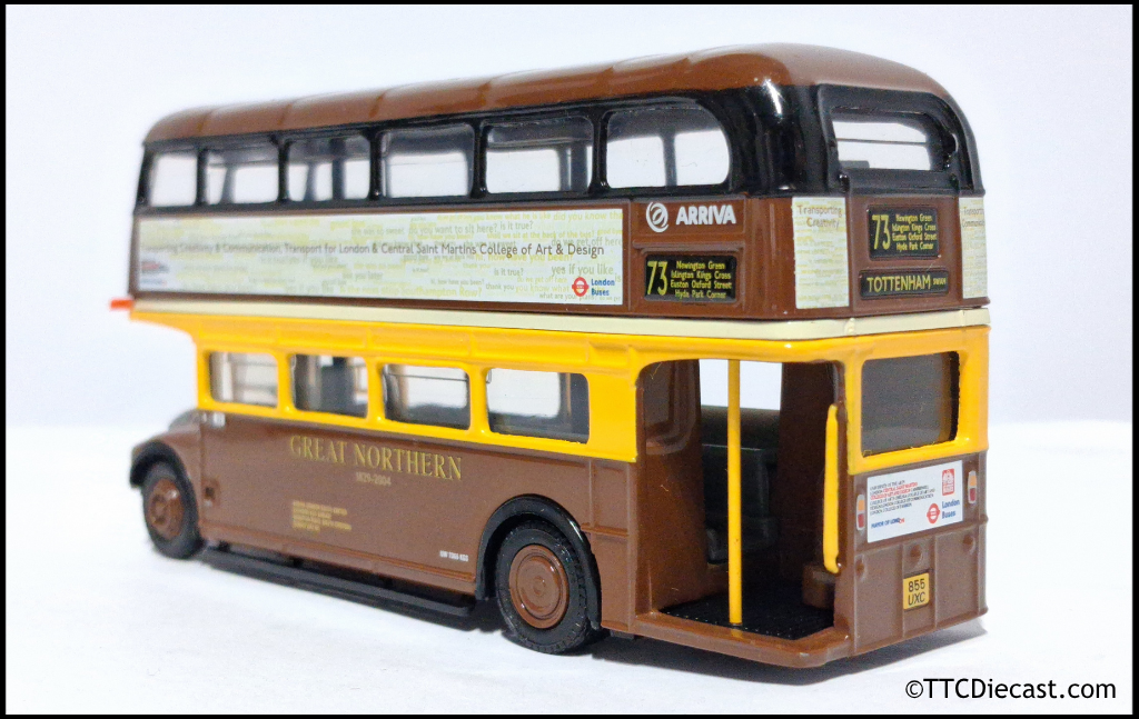 EFE 15637 AEC Routemaster ' Arriva London South ' Route 73 Great Northern Livery, PRE OWNED