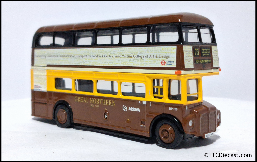 EFE 15637 AEC Routemaster ' Arriva London South ' Route 73 Great Northern Livery, PRE OWNED