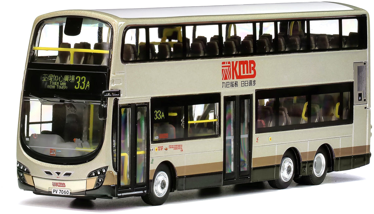 80m KMB2026058 KMB Volvo B9TL Wright Gemini 2 Euro V 12m (33A) 20, 1:76 Scale