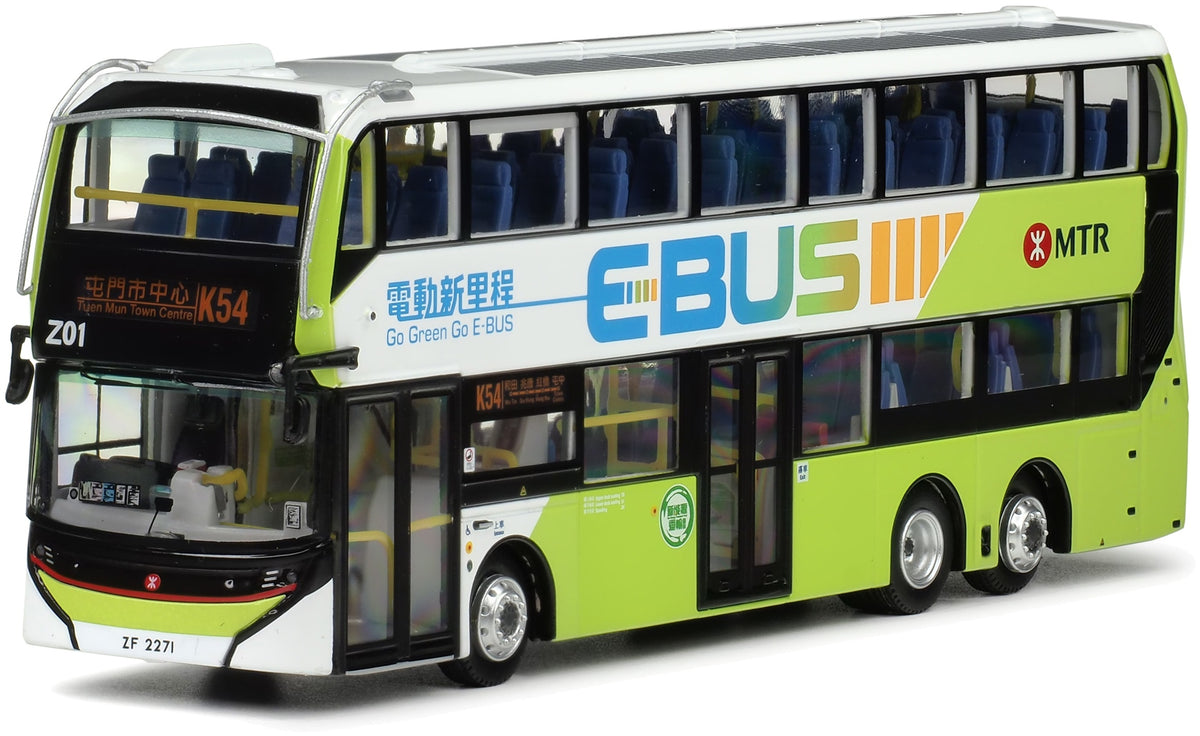 80m MTR86001 MTR Alexander Dennis E500EV 12m Electric Bus (K54) 20, 1:76 Scale