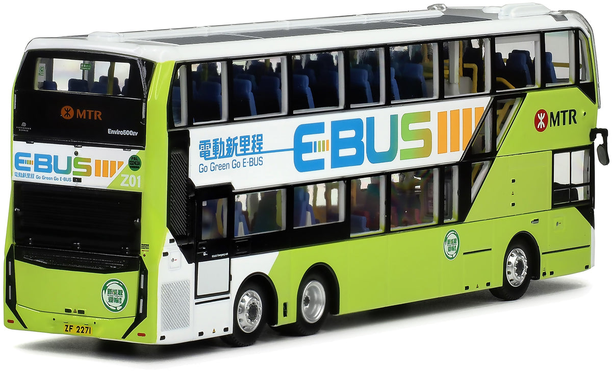 80m MTR86002 MTR Alexander Dennis E500EV 12m Electric Bus (MTR) 20, 1:76 Scale