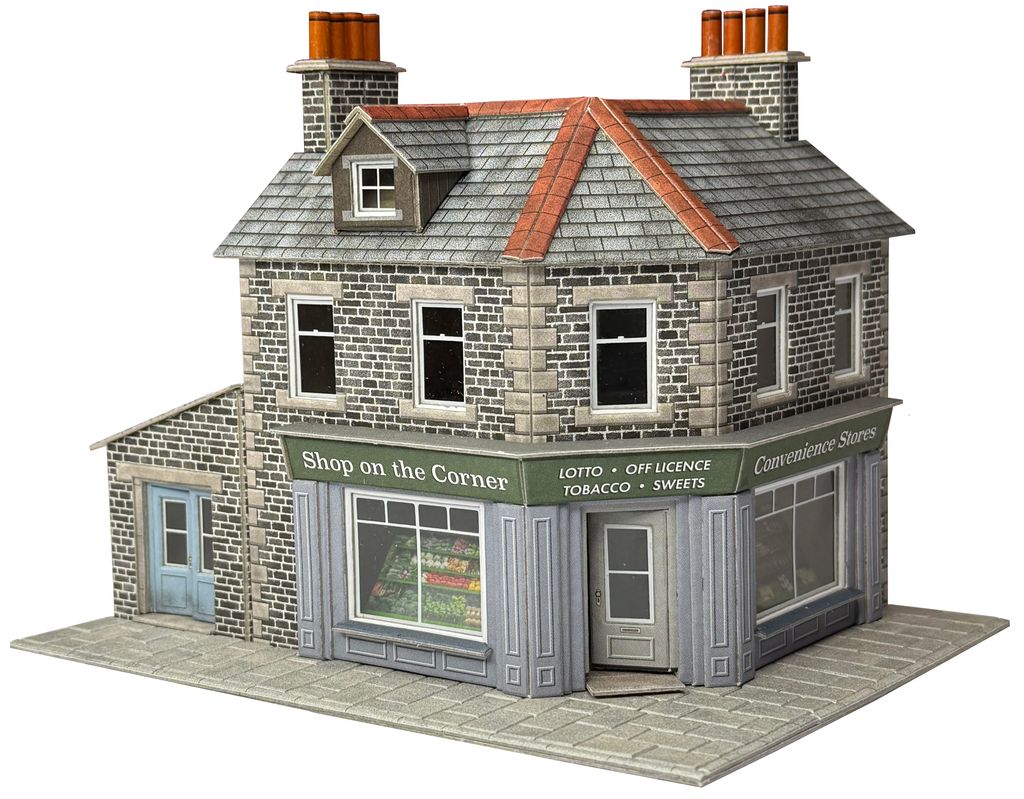 Metcalfe PO309 Corner Shop Or Pub - Stone, OO Gauge