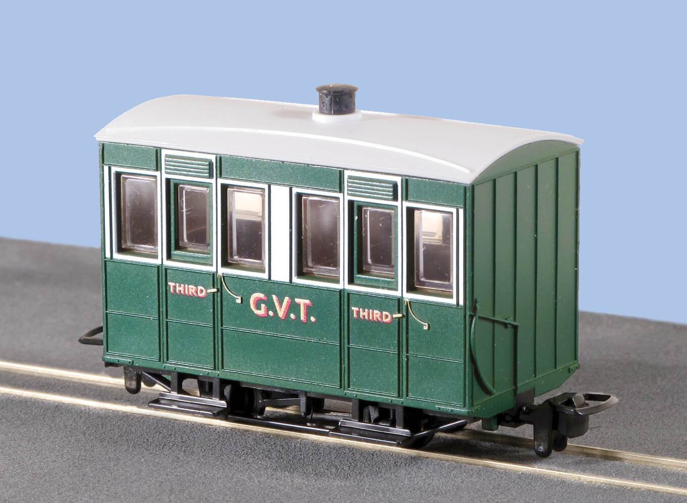 Peco GR-500 Glyn Valley Tramway 4 Wheel Enclosed Side Coach