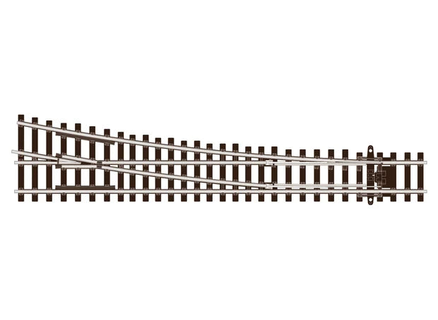 Peco SL-U1295 PECO Streamline - TT:120 - Turnout C55 Medium Radius Right Hand UNIFROG