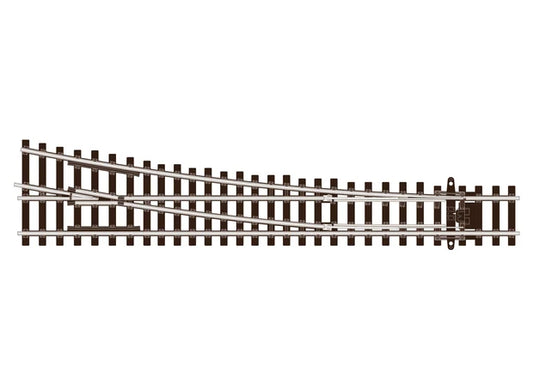 Peco SL-U1295 PECO Streamline - TT:120 - Turnout C55 Medium Radius Right Hand UNIFROG