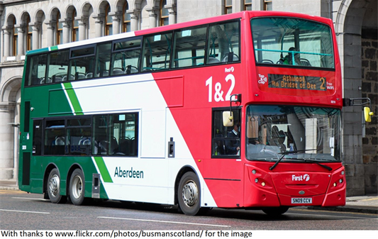 80M UKD76004 Dennis Trident E500 First Aberdeen - SN09 CCV - Ft38218 - Rte 2 Ashwood *Pre Order £72.50*