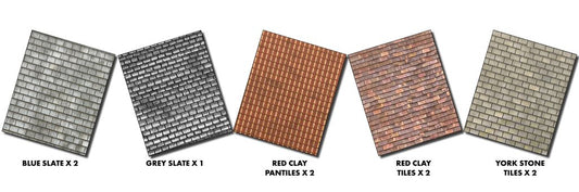 Metcalfe MO061 Roofing Tiles, OO Gauge