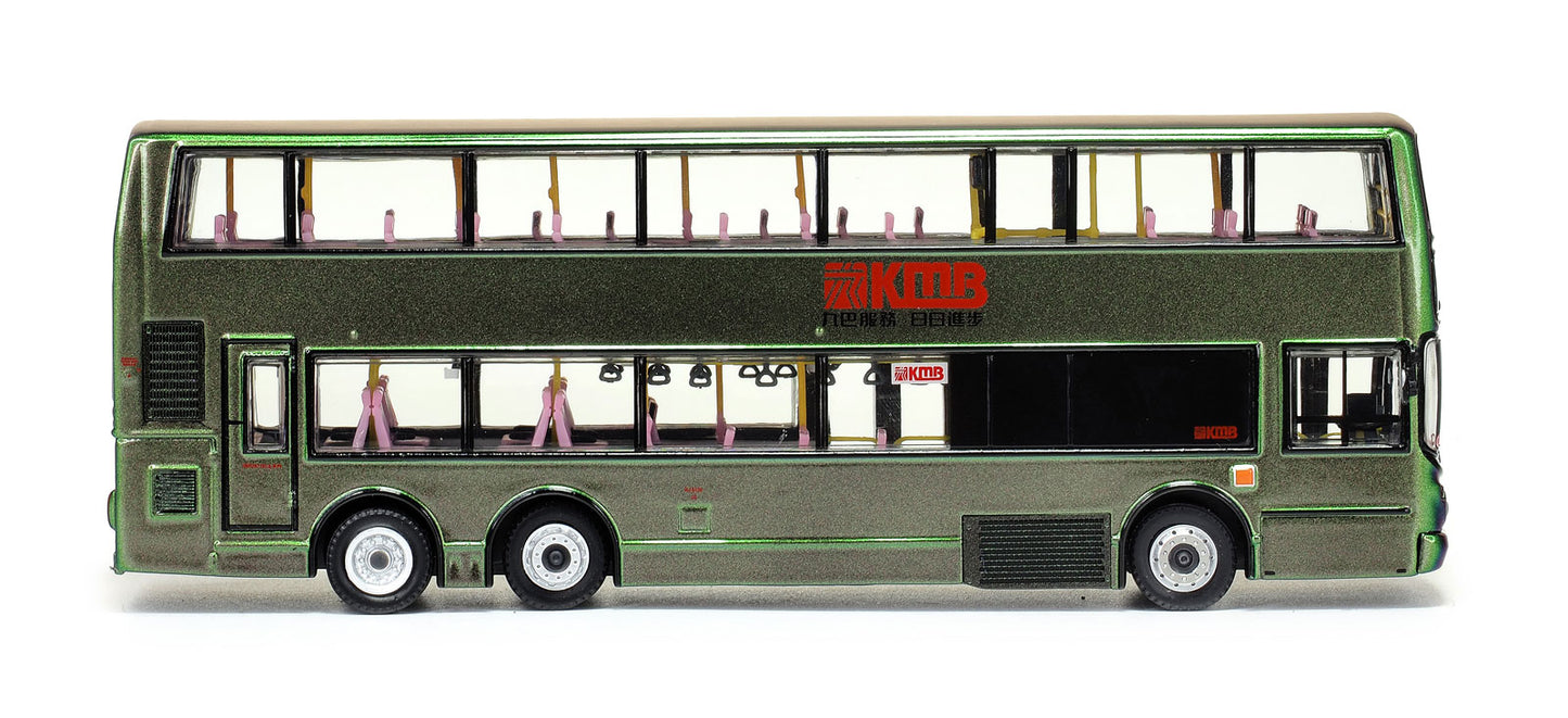 80m KMB2020026 Volvo Super Olympian 12m Green Bus KMB  1:76 Scale