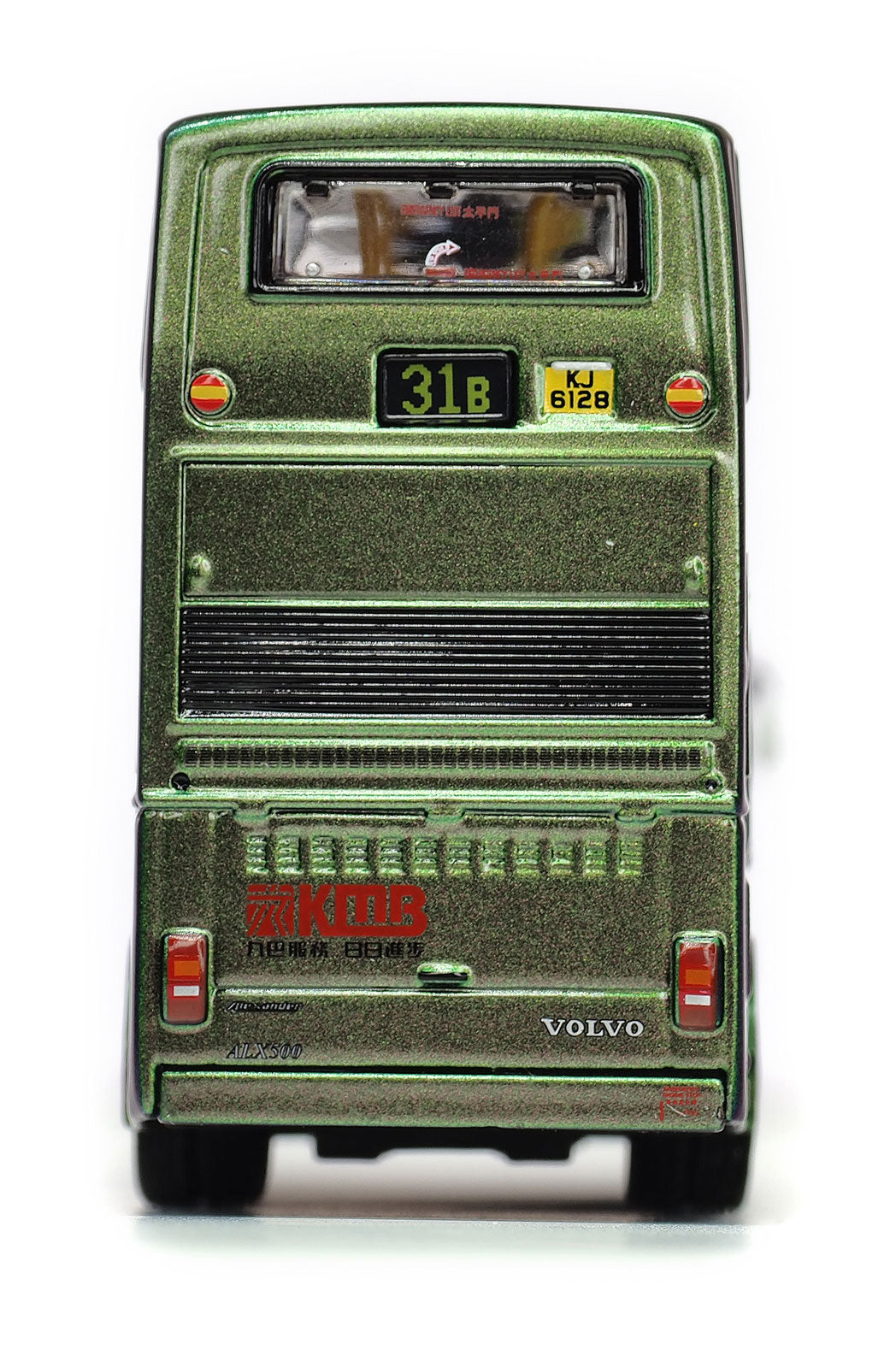 80m KMB2020026 Volvo Super Olympian 12m Green Bus KMB  1:76 Scale