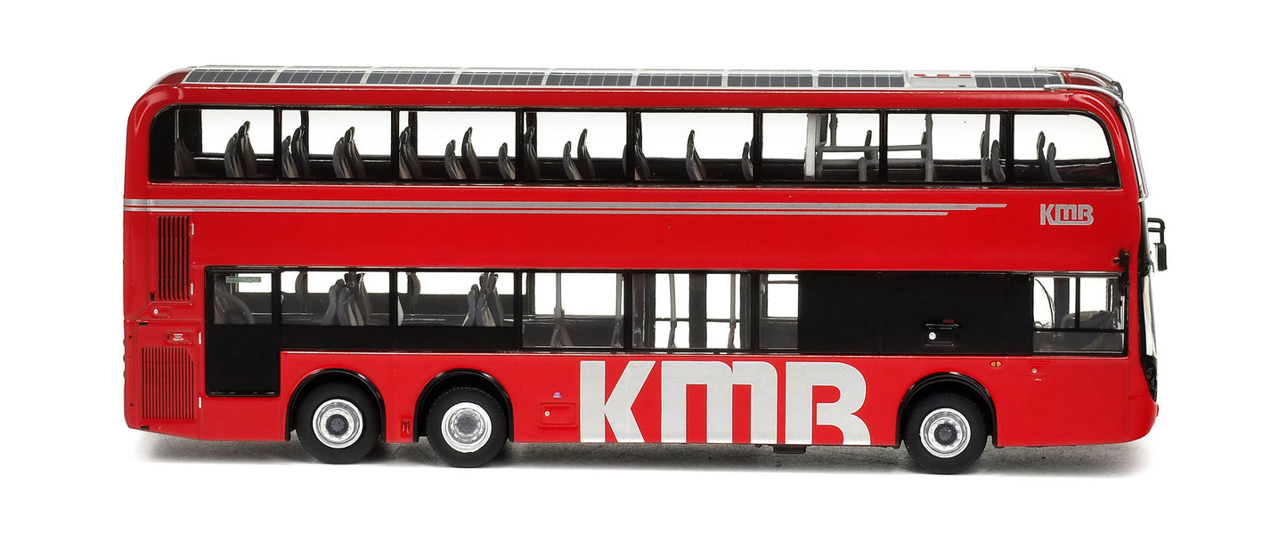 80m KMB2024002 KMB Kowloon Motor Bus Alexander Dennis Enviro500  facelift Rte 72 1:76 Scale