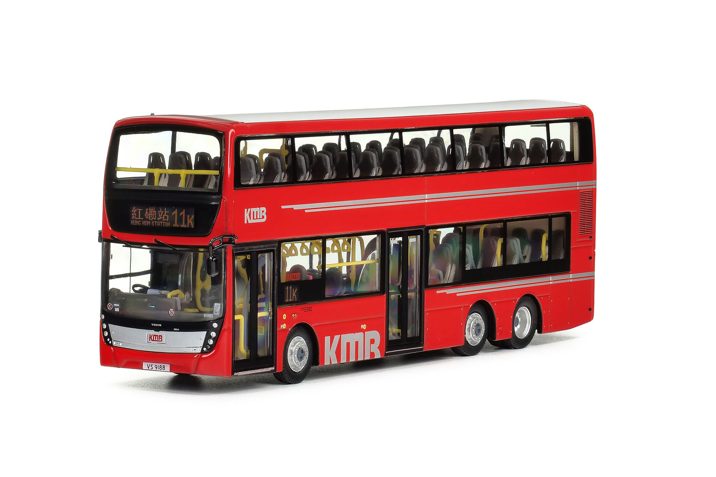 80m KMB2025003 KMB Volvo B9TL Gemilang Euro V 12M (11K), 1:76 Scale