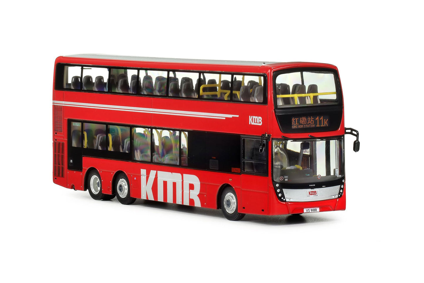 80m KMB2025003 KMB Volvo B9TL Gemilang Euro V 12M (11K), 1:76 Scale