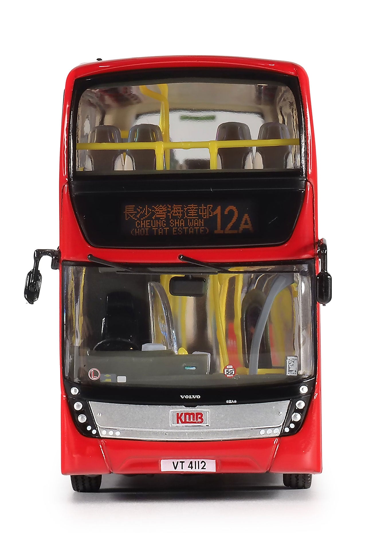 80m KMB2025004 KMB Volvo B9TL Gemilang Euro V 12M (12A), 1:76 Scale