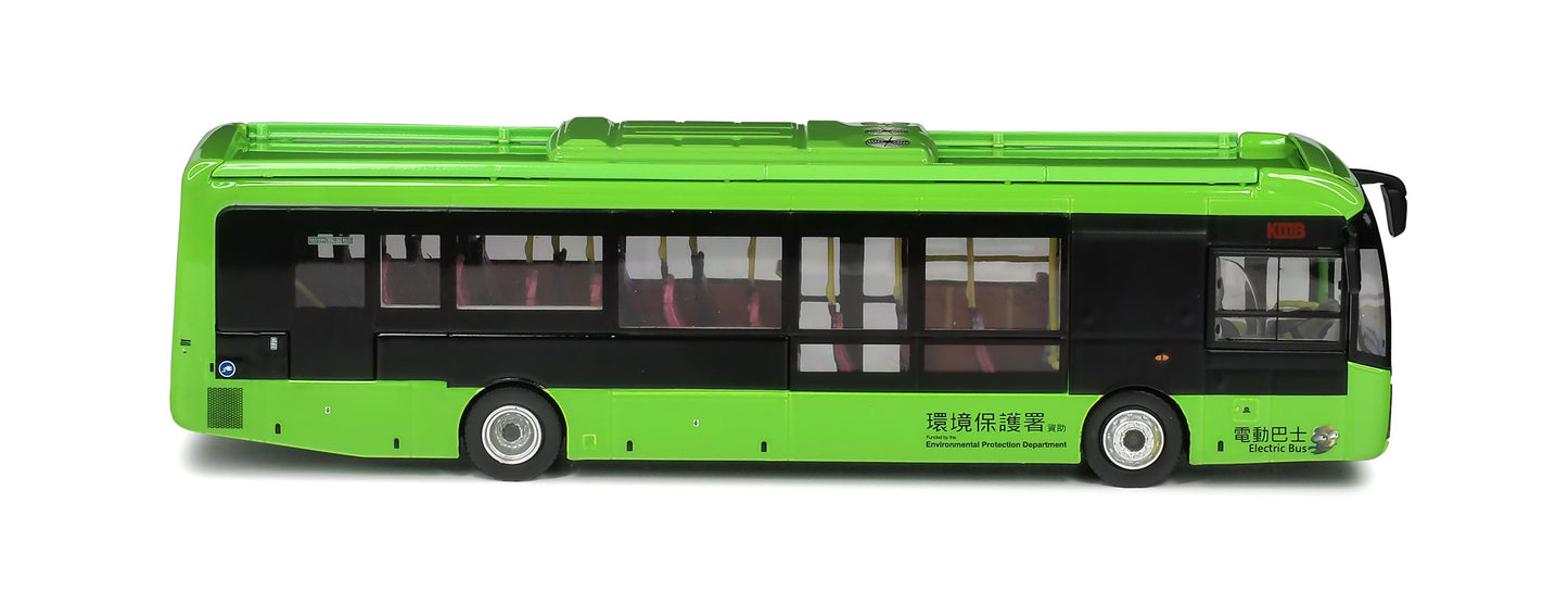 80m KMB2025007 KMB BYD K9R Gemilang Electric Bus 12m (203c), 1:76 Scale