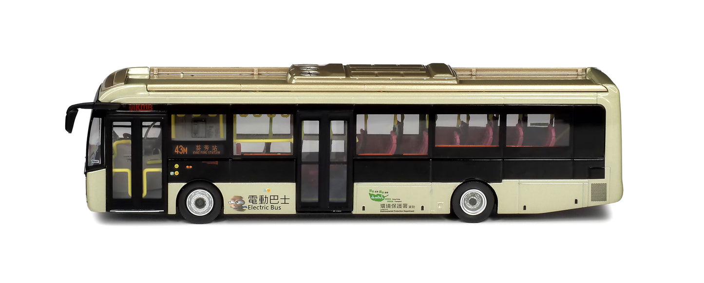 80m KMB2025008 KMB BYD K9R Gemilang Electric Bus 12m (43M), 1:76 Scale