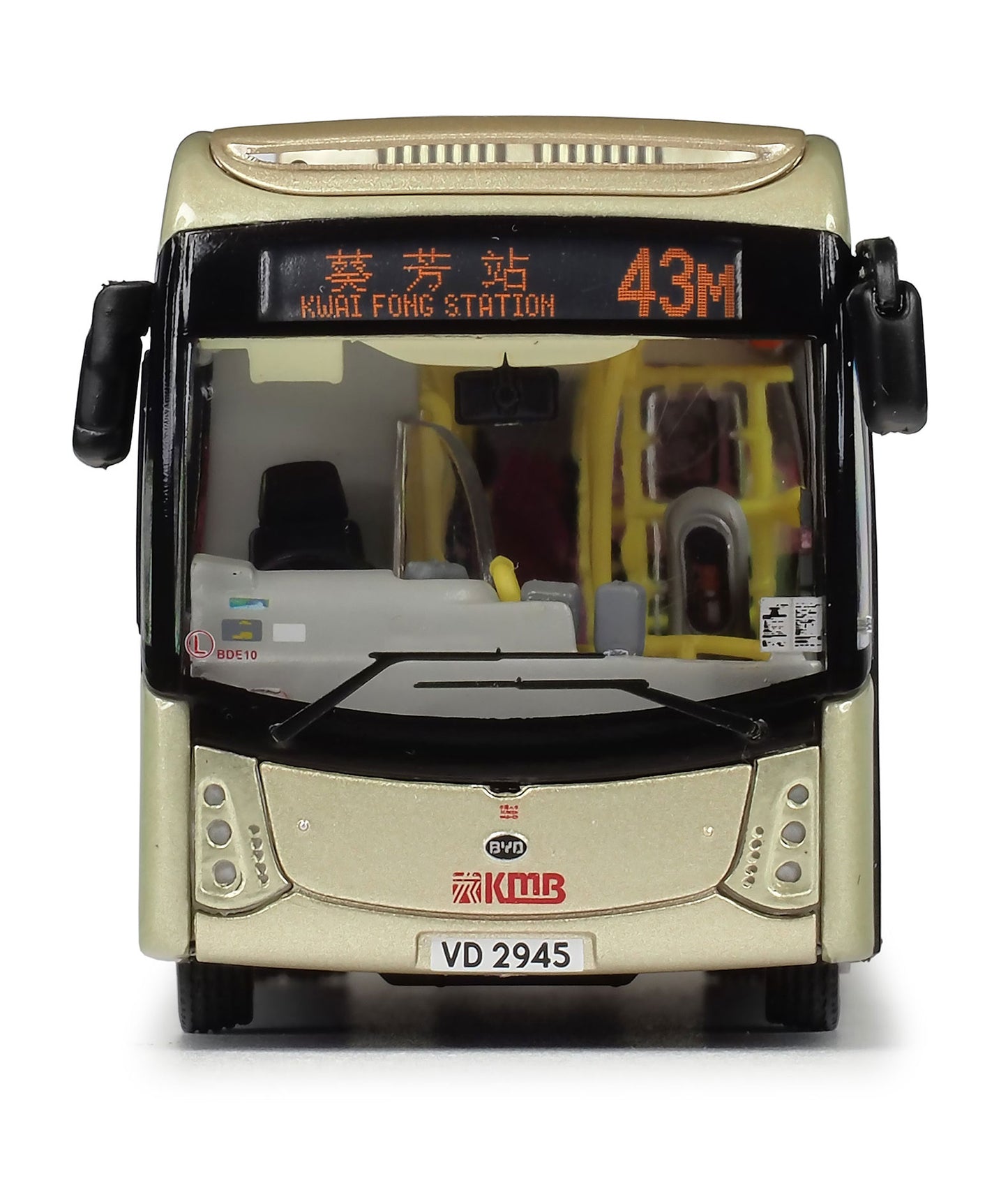 80m KMB2025008 KMB BYD K9R Gemilang Electric Bus 12m (43M), 1:76 Scale