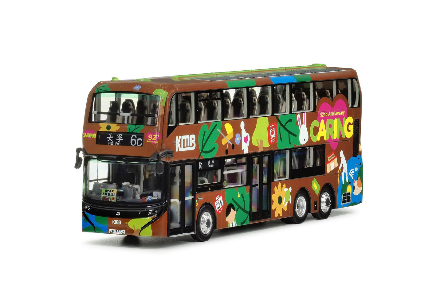 80m KMB2025010 KMB 92nd Anniversary Alexander Dennis Enviro500EV (43M) 1:76 Scale