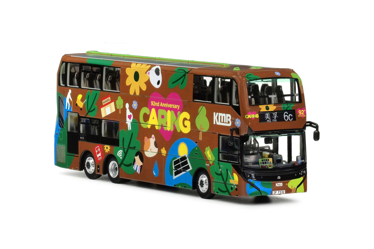 80m KMB2025010 KMB 92nd Anniversary Alexander Dennis Enviro500EV (43M) 1:76 Scale