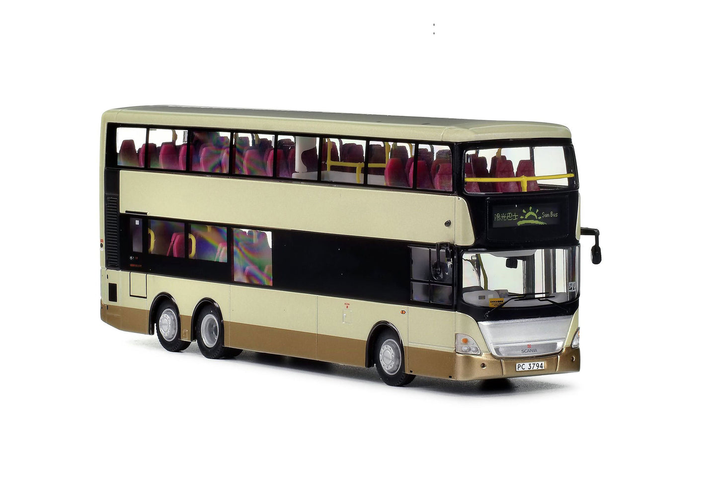 80m KMB2025072 KMB Scania K310UD Euro IV 12M (Sun Bus), 1:76 Scale