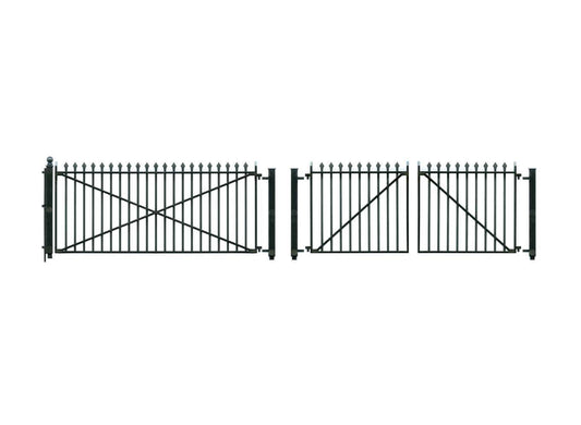 Peco LK-742 O Gauge GWR Spear Fencing - Ramps & Gates Fencing(890mm)1 Lge 2 sml Gates