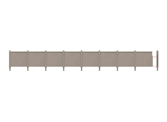 Peco LK-744 Concrete Fencing, SR Type, 33" per pack