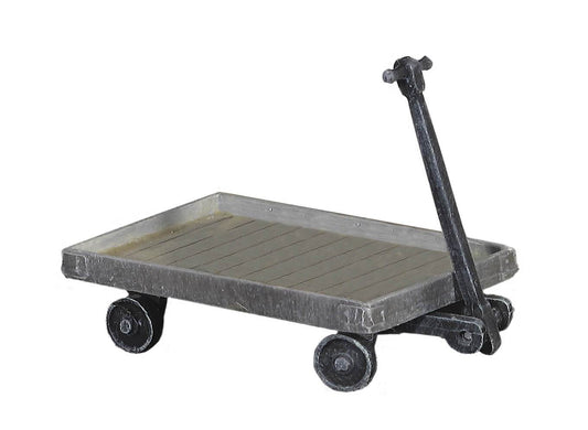 Peco LK-753 4 Wheel Platform Trolley (cast white metal)