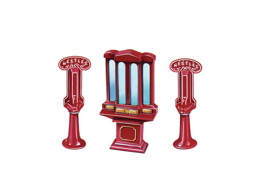 Peco LK-754 Sweet Machine & Chocolate Machine (cast white metal)