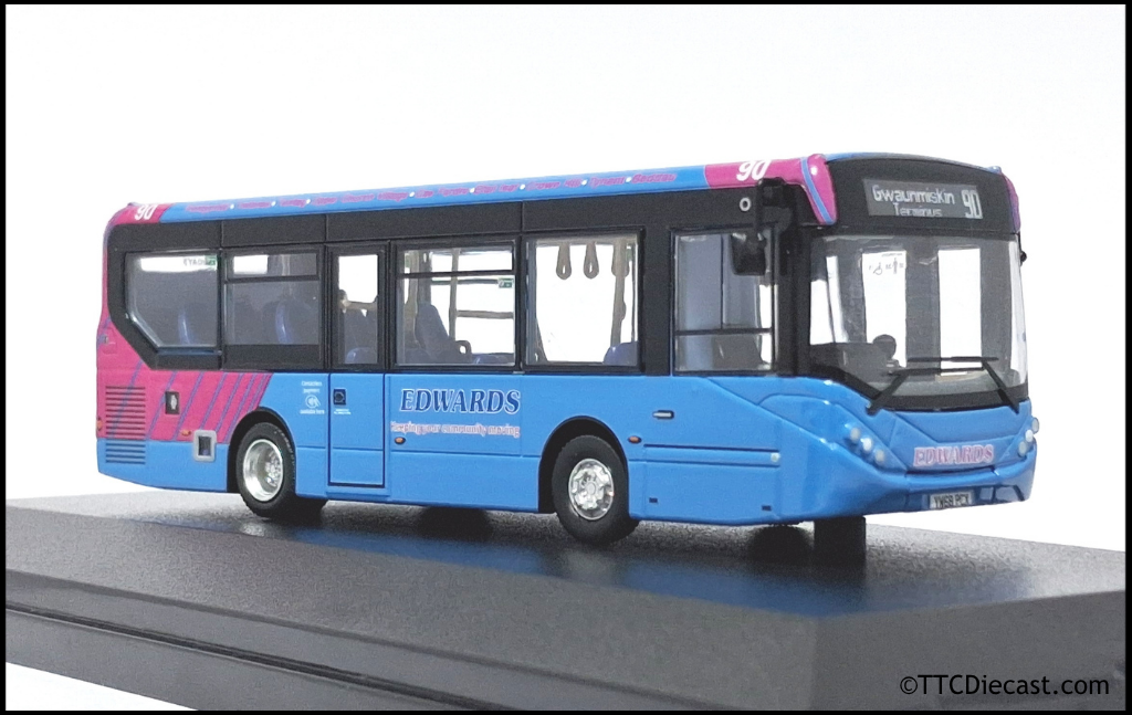OMNIDEKKA MMC2b ADL Enviro E200MMC, Edwards Coaches, Rte 90 Gwaunmiskin 1:76 Scale
