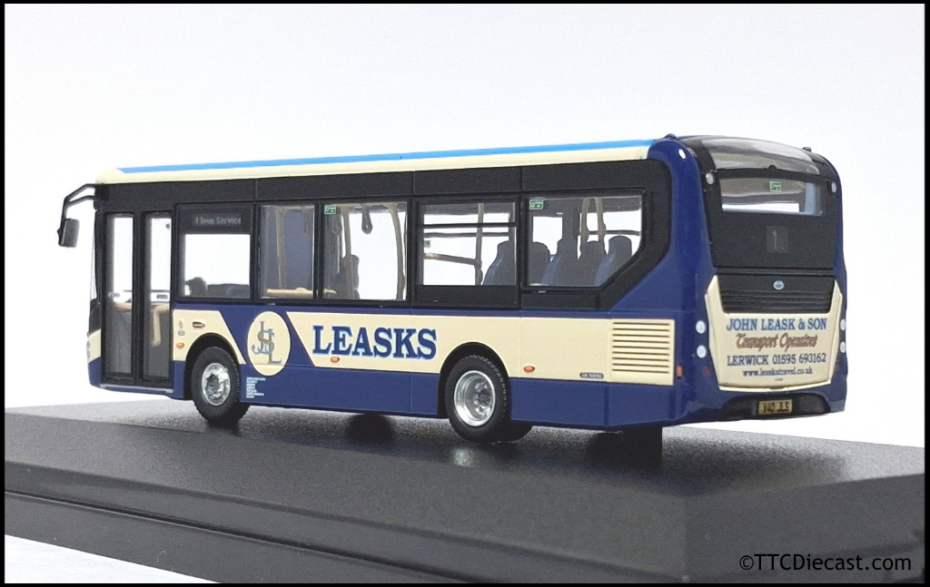 OMNIDEKKA MMC5a ADL Enviro E200MMC, John Leask & Sons (Leasks), Rte 1 Town Centre 1:76 Scale