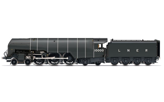 Hornby R30126 LNER, W1 Class Hush Hush (Smoke Lifting Cowl) 4-6-4, 10000 - Era 4 *LAST FEW*