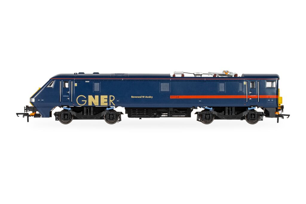 Hornby R30424 GNER Class 91 Reverend W Awdry 91124, OO Gauge