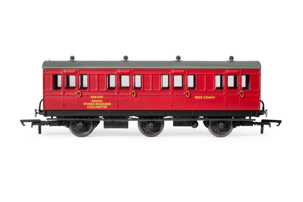 Hornby R40359 BR Departmental, 6 Wheel Crew Coach, KDE107E - Era 8 *LAST FEW*