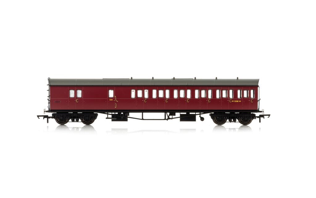 Hornby R4881A BR, Collett 57' Bow Ended D98 6 Compart / Brk Third (RH), W4951W  *LAST ONE*