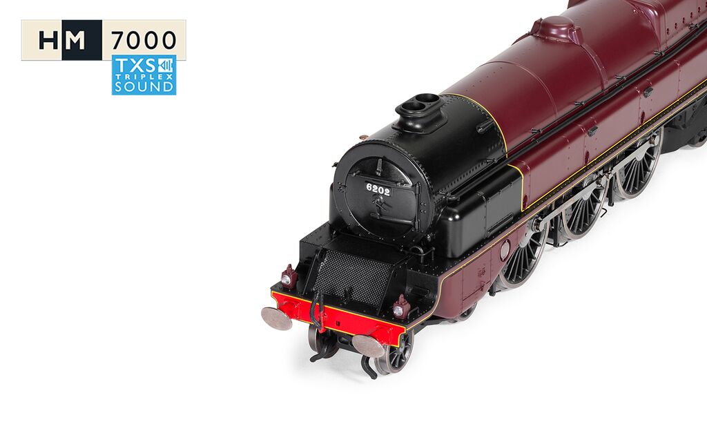 Hornby R30134TXS LMS, Princess Royal Class 'The Turbomotive', 4-6-2, 6202 Era 3 - OO Gauge
