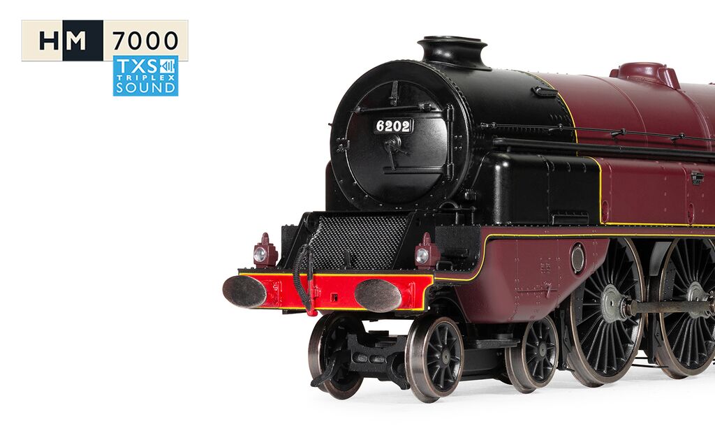 Hornby R30134TXS LMS, Princess Royal Class 'The Turbomotive', 4-6-2, 6202 Era 3 - OO Gauge