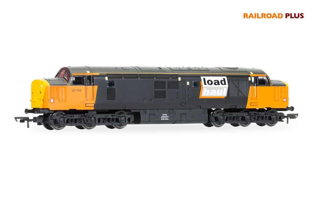 Hornby R30188 Railroad Plus Loadhaul, Class 37, Co-Co, 37710 - Era 8 OO Gauge