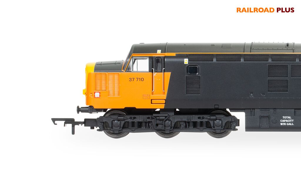 Hornby R30188 Railroad Plus Loadhaul, Class 37, Co-Co, 37710 - Era 8 OO Gauge