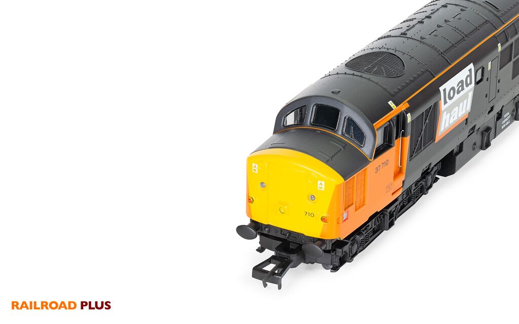 Hornby R30188 Railroad Plus Loadhaul, Class 37, Co-Co, 37710 - Era 8 OO Gauge