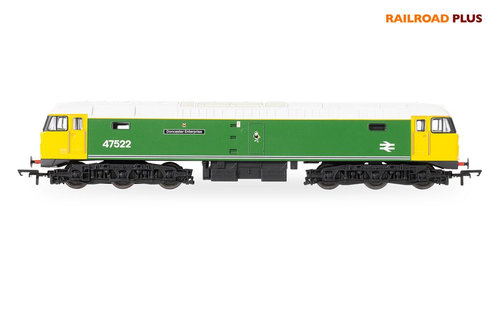 Hornby R30382 RailRoad Plus BR, Class 47, 47522 'Doncaster Enterprise' - Era 8 - OO Gauge