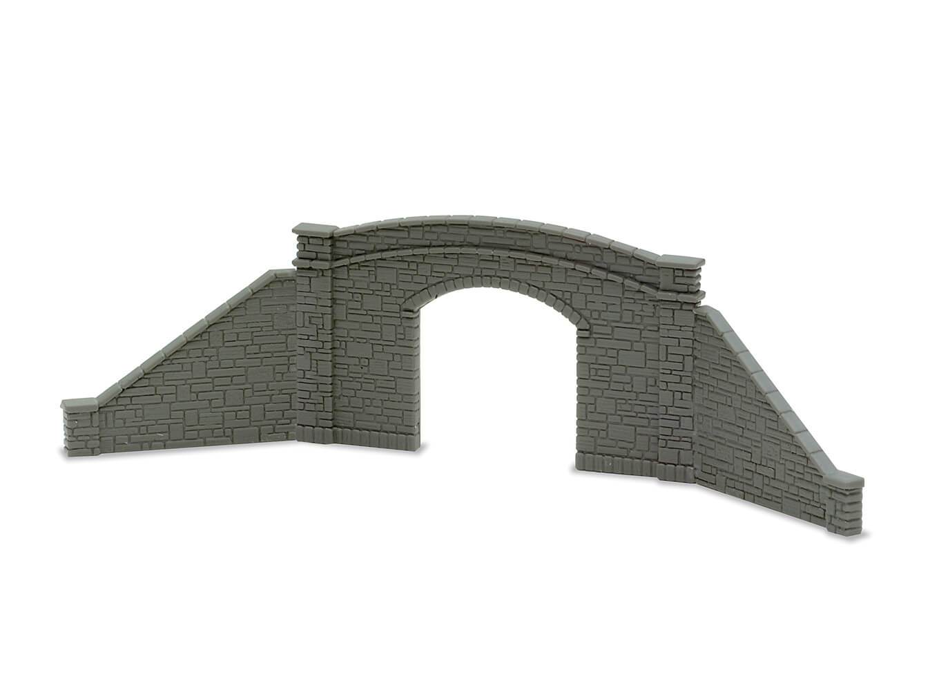 Peco NB-33 Road Bridge Sides, stone type, single track