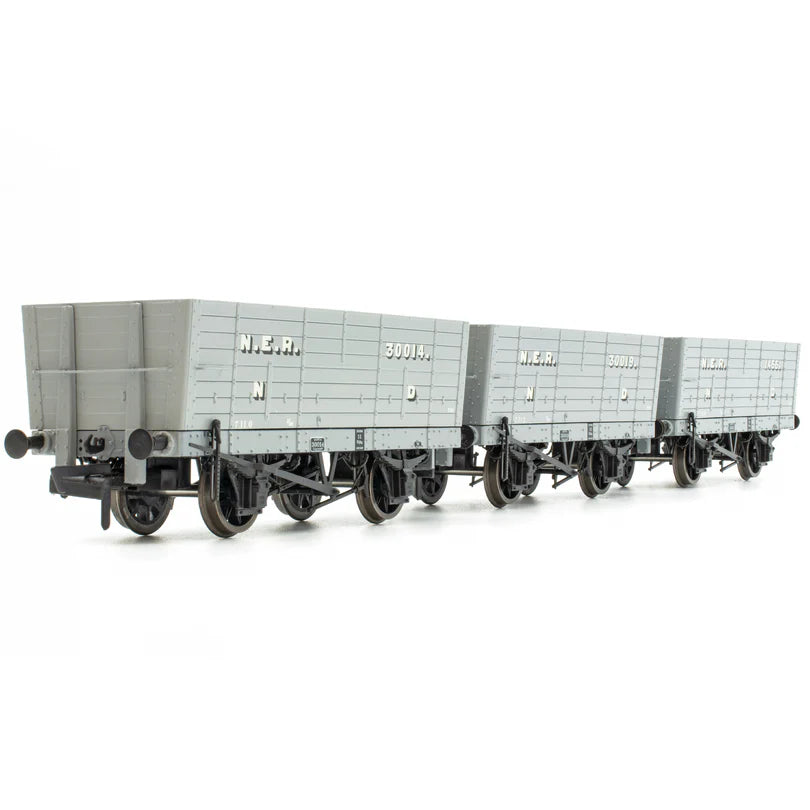 Accurascale ACC2817 P6 Hopper Pre-Grouping: NER Grey Triple Pack , OO Gauge