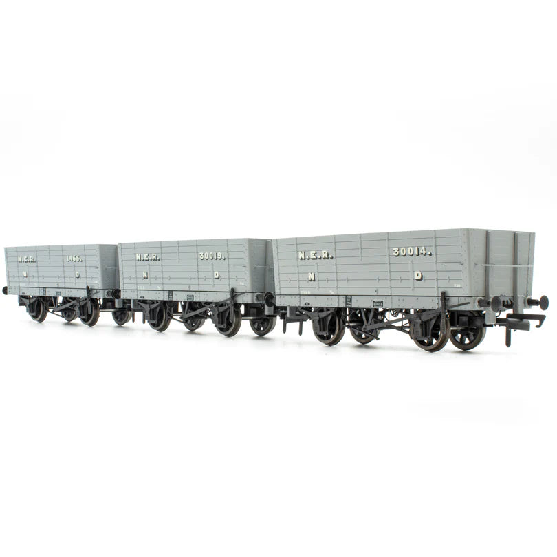 Accurascale ACC2817 P6 Hopper Pre-Grouping: NER Grey Triple Pack , OO Gauge
