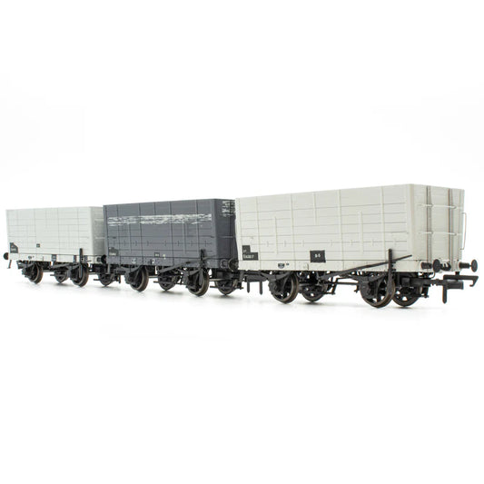 Accurascale ACC2828 DGM 12 Hopper BR Grey, with black panels Triple Pack , OO Gauge