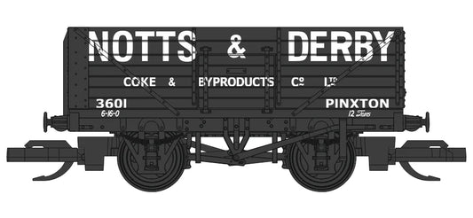PECO TTC007 TT:120 Wagon- 7 Plank Open Wagon - Notts & Derby (Malcs Models & TTC diecast Exclusive)