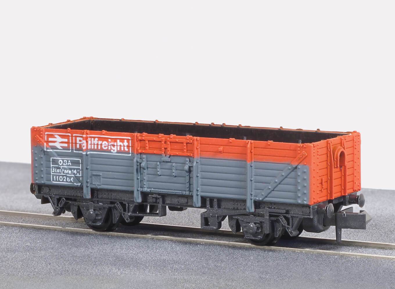 Peco NR-11R Railfreight Open Wagon, BR, red/grey