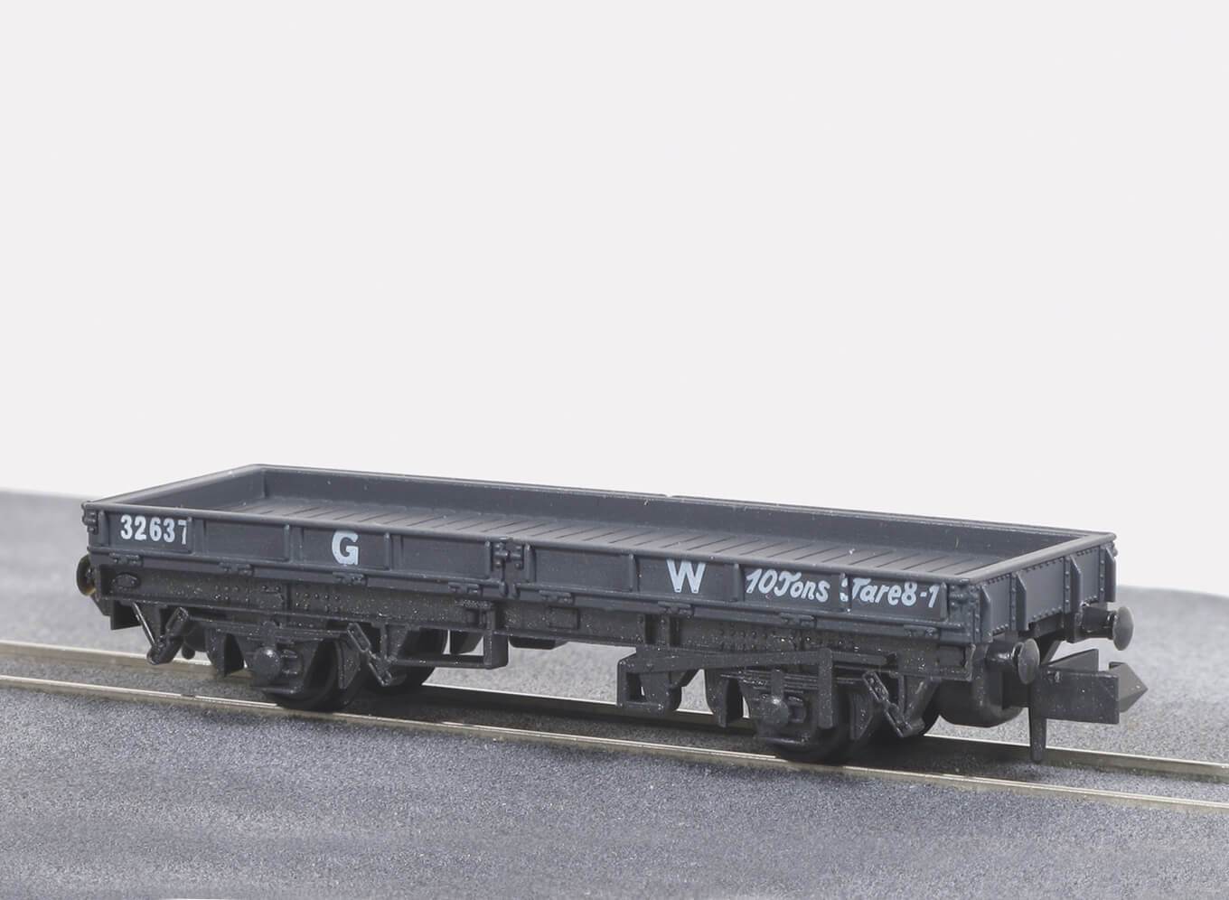 Peco NR-5W Plate Wagon, GW, dark grey