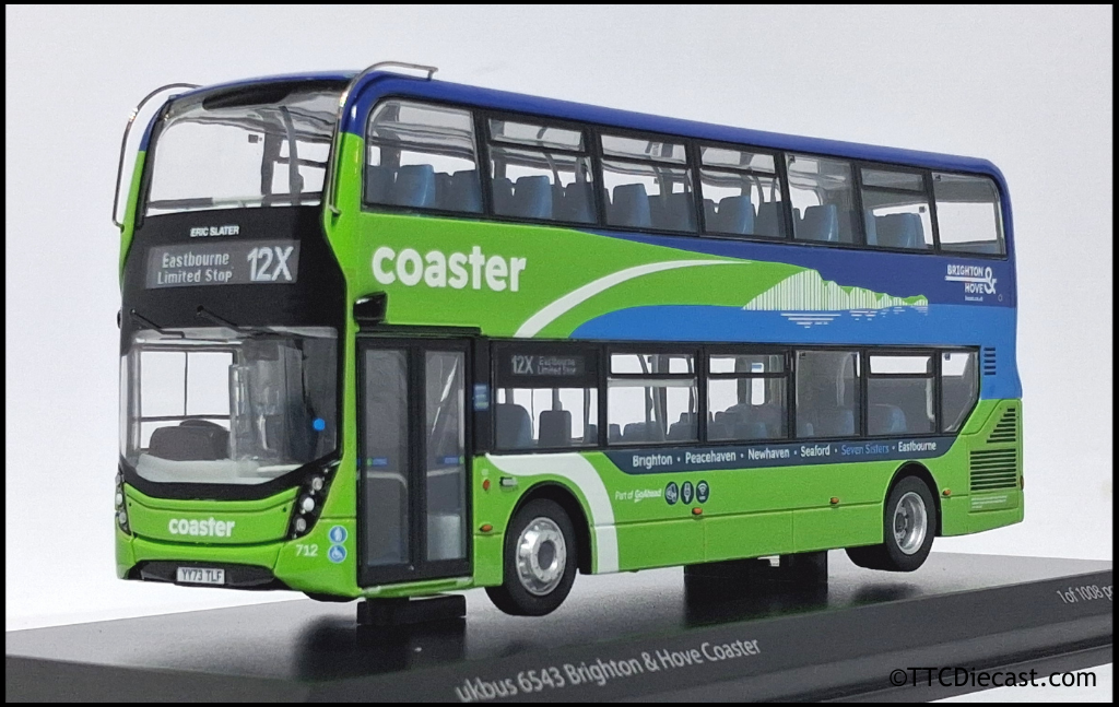 Northcord UKBUS6543 ADL E400MMC Brighton & Hove Coaster 712 YY73 TLF - PRE ORDER £53.50