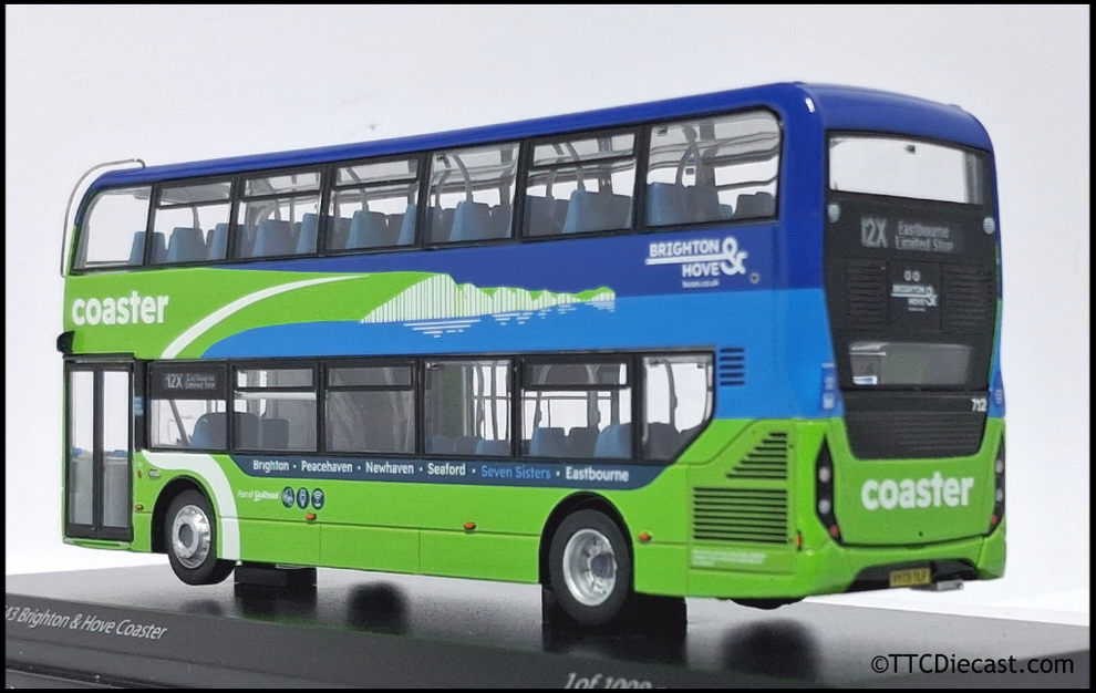 Northcord UKBUS6543 ADL E400MMC Brighton & Hove Coaster 712 YY73 TLF ...