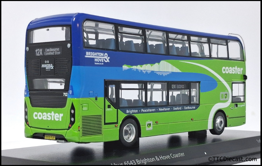 Northcord UKBUS6543 ADL E400MMC Brighton & Hove Coaster 712 YY73 TLF - PRE ORDER £53.50