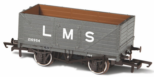 Oxford Rail OR76MW7036 7 Plank Mineral Wagon, LMS216954, OO Gauge